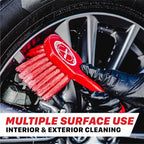 Maxshine Universal Cleaning Brushes (3-Piece Set) – Heavy-Duty, Medium-Duty, Soft Bristles – Removes Dirt & Stains – Wheels, 