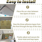 Tactical Visor Organizer, Car Visor Organizer, Sunvisor Organizers, Tactical Visors Cover Molle Webbing, Truck Accessories for Men, Car Sunshade Storage Pouch (Khaki)