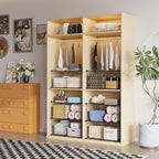 C&AHOME Wire Cube Storage, 4-Cube Storage Organizer Metal, C Grids Storage Bins Shelving, Modular Bookshelf Shelf, Closet Cab