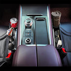 Car Seat Gap Filler Organizer,Multifunctional Car Seat Organizer, Auto Console Side Storage Box with Cup Holders 2 Seat Hooks for Drink, Car Organizer Front Seat for Holding Phone (Black style 2)
