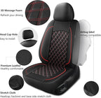 Leather Car Seat Covers,Breathable and Waterproof Napa Leather Automotive Seat Cover, Universal Interior for Cars, Sedans, SU