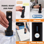Travel Vacuum Storage Bags with Rechargeable USB Air Pump, Space Saver Vacuum Seal Bags for Luggage, Sealer Compression for C