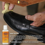 LEATHER MASTER 250ML Leather Protection Cream - Leather Cleaner and Conditioner for Couch Clothes Purses Shoes Boots Car Leat
