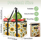 Reusable Grocery Bag, Foldable Large Shopping Tote Bag for Groceries Kitchen Picnic Car Trunk
