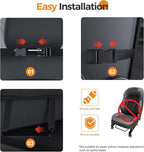 Car Back Seat Tray Organizer: Backseat Storage Protector Kids Travel Accessories Table Holder Car Kick Mat for Kid Road Trip Essentials - Truck Carseat Bag Cover Tablet Organizers Pocket 2 Pack