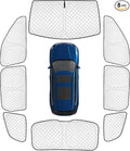 KMF 8pcs Thicken Sun Shades for KIA Telluride 2020-2025 2026 Accessories,Custom Fit Windshield Sunshade Full Car Window Covers for Side Rear, UV Block and Blackout Privacy for Camping Outdoor