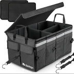 Starling's Car Trunk Organizer Super Strong, Foldable Storage Cargo Box for SUV, Auto, Truck Nonslip Waterproof Bottom, Fits