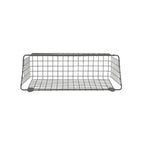 Spectrum Diversified Vintage Wall Mount Storage Basket, X-Large (Pack of 2), Industrial Gray