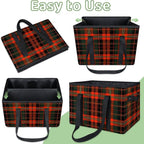 Reusable Grocery Bags Heavy Duty Shopping Bags Foldable Large Tote Bags with Long Handles & Hard Bottom