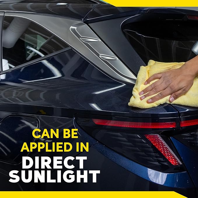 Meguiar's D15601 Synthetic X-Press Spray Wax for Car Detailing, Creates a Deep Shiny Look, Can Be Applied to Wet or Dried Paint and In Direct Sunlight, Moisture Rolls Off Waxed Paint, 1 Gallon