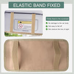Sun Visor CD Holder, 12-Capacity Car Visor Organizer with DVD Sleeves and Mesh Pocket, Universal Visor Storage for Vehicle CD Case and Pen Holder Ergonomic Design (Khaki 1 Pcs)