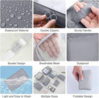 Packing Cubes for Travel-10 Set Luggage Organizer Bags for Family, Mesh Breathable Packing Cubes for Suitcases Durable Travel