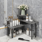 Homode Kitchen Countertop Organizer, 3 Tier Corner Shelf Bathroom Counter Organizer, Wooden Counter Shelf Stand Space Saver, 