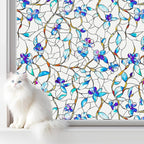 SOMWISE Frosted Glass Window Film, Heat Insulation, UV Block, Anti-Glare, One Way Privacy Tint, Static Cling for Home Bathroom Door, Renter Friendly, Day & Night Privacy