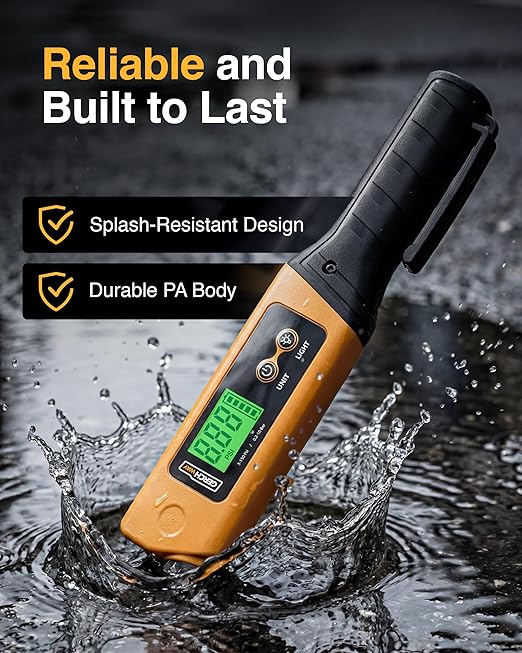2-in-1 Digital Tire Pressure Gauge with Magnetic LED Work Light, USB Rechargeable, Lab Tested Air Gauge, 150 PSI