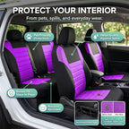 FH Group Automotive Car Seat Covers Full Set Premium 3D Air Mesh Front Seat Covers, Airbag Compatible & Split Bench Cover Uni