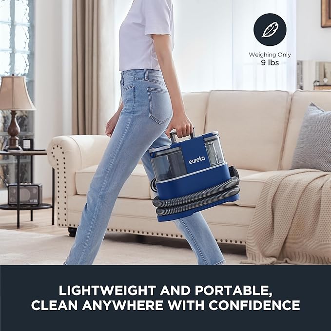 EUREKA Portable Carpet and Upholstery Cleaner, Spot Cleaner for Pets, Stain Remover for Carpet, Area Rugs, Upholstery, Coache