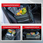 Farasla Waterproof Trunk Organizer with Insulated Leakproof Cooler Bag, Foldable Cover, Adjustable Securing Straps (4-in-1