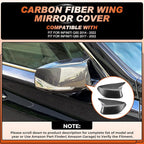 ACLONG Carbon Fiber Mirror Cover Caps Rearview Side Mirror Covers Fit for Infiniti Q50 2014-2022 Infiniti Q60 2017-2022 Left Driver Side Right Passenger Side-2 PCS