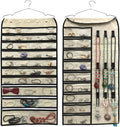 BB Brotrade Hanging Jewelry Organizer,Accessories Organizer,56 Pocket Organizer for Holding Jewelries (Beige-56 Pockets)