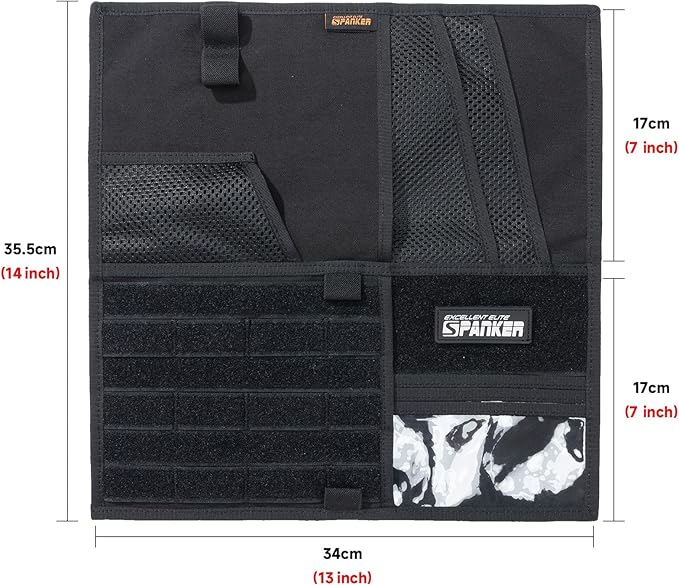 EXCELLENT ELITE SPANKER Tactical Visor Panel Organizer for Pickup F150 Large Molle Vehicle Sun Visor Holder Car Sunshade Storage Pouch