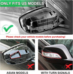 White Passenger Side Mirror Cover Rear View Mirror Cap Compatible with 8th Gen Accord Sedan 2008 2009 2010 2011 2012