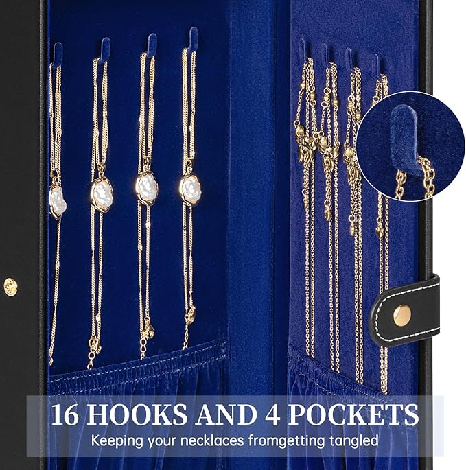 AKOZLIN Huge Jewelry Box Organizer Functional Large Leather Jewelry Storage Case for Women Girls Ring Necklace Earring Bracel