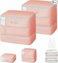 Comforter Storage Bag - Large Capacity Blanket Storage Bags 3-Layer Ultra Space Saving Self Compression Organizer, Washable C