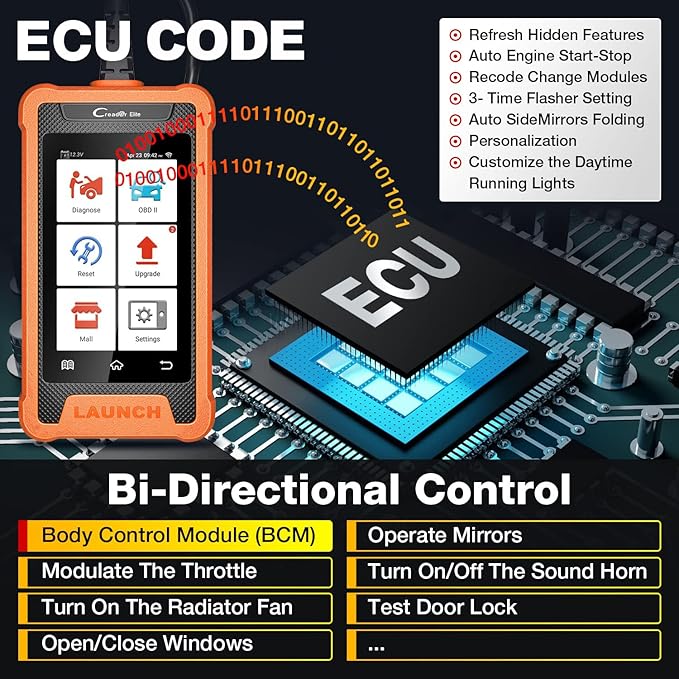 2026 LAUNCH Creader Elite for Mercedes-Benz MB Sprinter Maybach Full System OBD2 Scanner, Bidirectional Diagnostic Scan Tool,