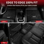 LASFIT Floor Mats for Nissan Rogue 2014-2020 (Not Fit Rogue Sport or Select), All Weather TPE Custom Fit Durable Floor Liners for Rogue S/SV/SL 2020 2019 2018 2017-2014 1st & 2nd Row Car Mats