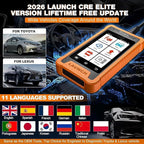 LAUNCH Creader Elite Bi-Directional OBD2 Scanner for Toyota Lexus, 2026 Full System Diagnostic Scan Tool, All Reset Service