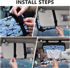 Car Tissue Holder Car Visor Organizer Tissue Box Holder for Car Sun Visor Organizer with Car Vehicle Accessories Essentials Interior for Women Men Marine Sky Blue Shark