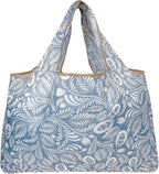 allydrew Large Foldable Tote Nylon Reusable Grocery Bags, 5 Pack