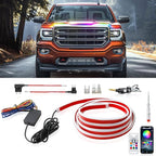 71 Inch Car Hood Light Strip, White Exterior Dynamic Car LED Hood Light, Flexible & Waterproof, Universal Exterior Daytime Running Light Strip with Fuse Protection for Cars, SUVs, Trucks