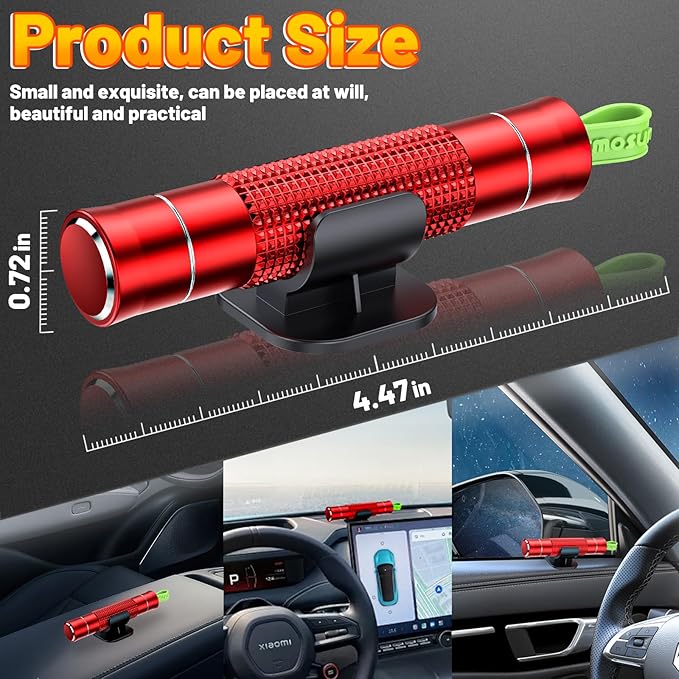 Safety Hammer - Safe Hammer Glass Breaker Under Water, Upgraded Antiskid, Car Hammer Seatbelt Cutter Car Window Breaker Emerg