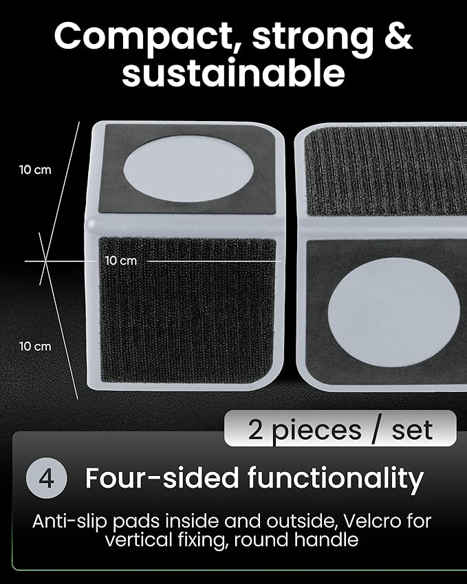 rati Nook Trunk Organizer Blocks for Cars and SUVs, Adjustable Cargo Dividers with Dual Grip Pads, Works on Carpeted and