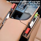 Dragon Art 2 Pack Car Seat Gap Filler Organizer, Leather, Black, Multifunctional Automotive Trays and Bags, Luxury Finish, 2 Pounds