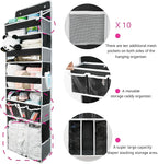Door Hanging Storage Organizer,with 3 Bins 1 Movable Baby Diaper Caddy,1 Large capacity diaper stacking storage Organizer,10 