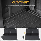 Floor Mats for Toyota Highlander 2020-2026, All Weather Floor Mats Trunk Cargo Liner with Backrest Protectors Accessories, Full Coverage Set (Fit 7 Sests)