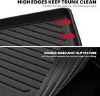 LASFIT Cargo Mat with Backrest Mat for Honda CR-V 2026 2025 2024 2023 (Gasoline Only), All Weather Custom Fit TPE Trunk Mat Trunk Liner Cargo Liner with Seatback Mat (Lower Position)