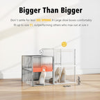SEE SPRING X-Large Shoe Storage Box Fit Size 11, Clear Plastic Stackable Shoe Organizer for Closet, Space Saving Foldable Sho