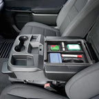 JKCOVER Center Console Organizer Tray Compatible with 2019-2026 Silverado/Sierra 1500 and 2020-2026 Silverado/Sierra 2500HD 3500HD Accessories Armrest Storage Box (Only for Split Bench Seat)