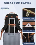 LOVEVOOK Travel Backpack for Women & Men 40L,Airline Approved Carry On Backpack Travel Essentials,TSA Carry on Luggage,Waterp