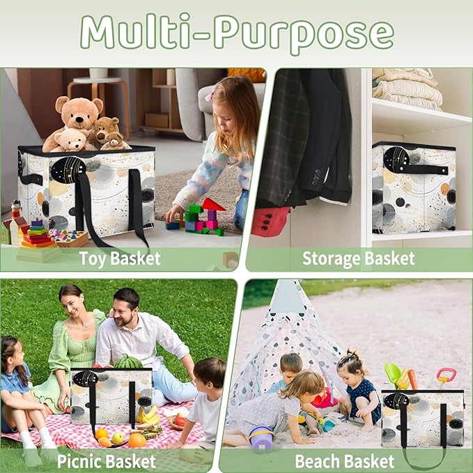 Reusable Grocery Bags Heavy Duty Shopping Bags Foldable Large Tote Bags with Long Handles & Hard Bottom