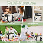 Reusable Grocery Bags Heavy Duty Shopping Bags Foldable Large Tote Bags with Long Handles & Hard Bottom