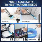 AHNR Handheld Car Vacuum Cleaner Cordless with Brushless Motor, 20000PA High Power Vacuum Cleaner & Air Duster, 3 in 1 Keyboa