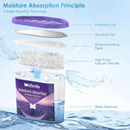 Moisture Absorbers, Efficient Lavender Vanilla Humidity Absorber & Odor Eliminator Boxes, Refillable Car Dehumidifier for