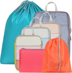Cambond Compression Packing Cubes for Travel - Lightweight Expandable Travel Bags Luggage Organizers Travel Essentials Compre