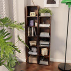 Book Shelf, 6 Cube Storage Organizer, Open Shelves Bookcase 9.3 x 11.8 x 62.4, Bookshelf for Living Room, Bedroom, Home Offic