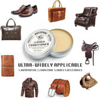 SALTY FISH All-Natural Leather Conditioner and Cleaner,Made with Mink Oil Beeswax,Protect Soften Waterproof Leather Furniture